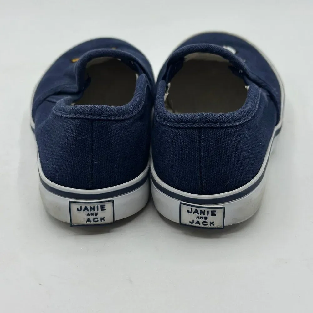 Janie and Jack Boys' Peanuts Snoopy And Woodstock Sneakers Navy Toddler Size 8